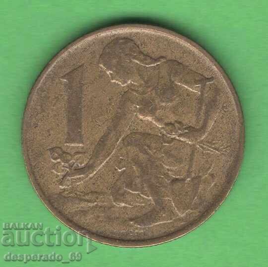 (¯`'•.¸   1 крона 1983  ЧЕХОСЛОВАКИЯ   ¸.•'´¯)