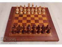 Шах и табла фигури дървени 48см за ценители