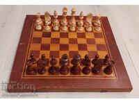 Шах и табла фигури дървени 48см за ценители
