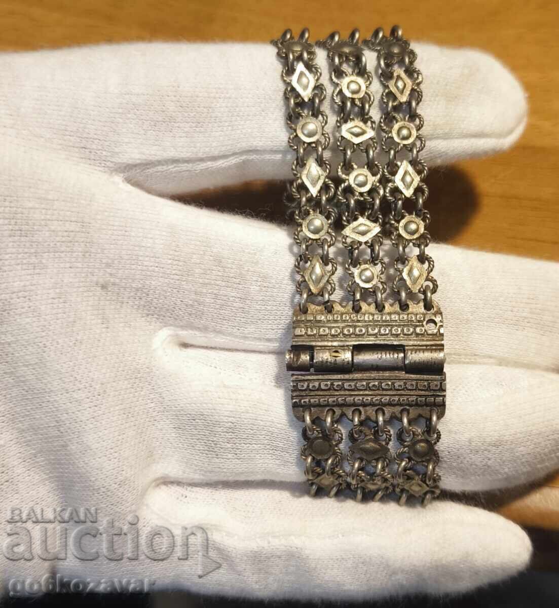 BRĂȚARĂ VECHE DE RENAȘTERE, ARGINT DE PROBĂ MARE! ȘTIFT! - 5 BRĂȚARĂ VECHE DE RENAȘTERE, ARGINT DE PROBĂ MARE! ȘTIFT! - 5