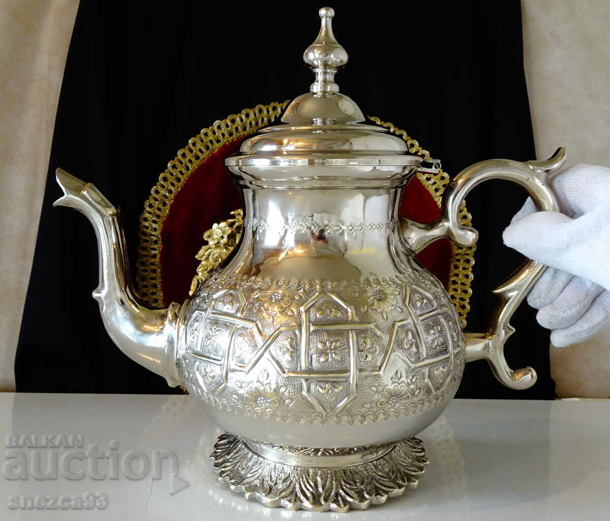 Ceainic marocan argintat, cană Touzani Mohamed - 7 Ceainic marocan argintat, cană Touzani Mohamed - 7