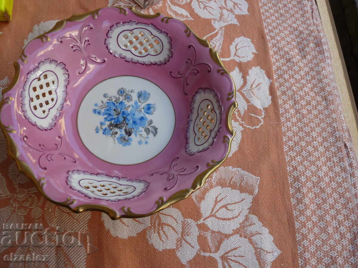 Licitație Porțelan pictat vechi Pirken hammer Cehoslovacia 23.5 / 17.5