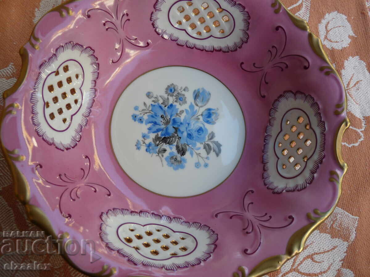 Παράδοση Παλιό ζωγραφισμένο πορσελάνινο Pirken hammer Τσεχοσλοβακία 23.5 / 17.5 Παράδοση Παλιό ζωγραφισμένο πορσελάνινο Pirken hammer Τσεχοσλοβακία 23.5 / 17.5