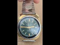 RODANIA AUTOMATIC SWISS MADE RARE GOLD-PLATED WORKS WITHOUT WARRANTY