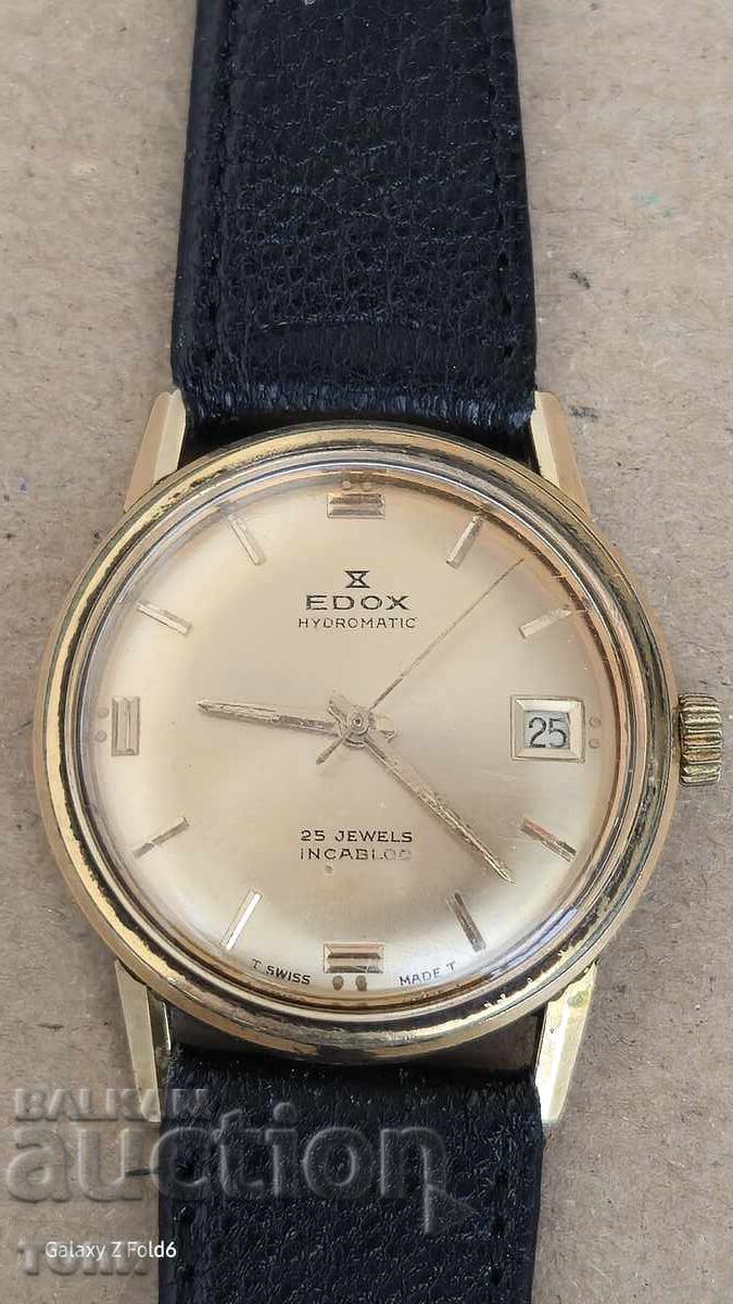 EDOX AUTOMATIC SWISS MADE РЯДЪК ПОЗЛАТЕН РАБОТИ БЕЗ ГАРАНЦИЯ EDOX AUTOMATIC SWISS MADE РЯДЪК ПОЗЛАТЕН РАБОТИ БЕЗ ГАРАНЦИЯ