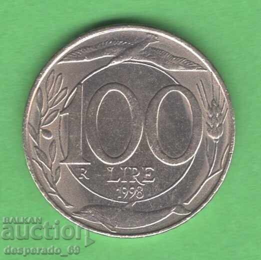 (¯`'•.¸ 100 λίρες 1998 ΙΤΑΛΙΑ ¸.•'´¯)