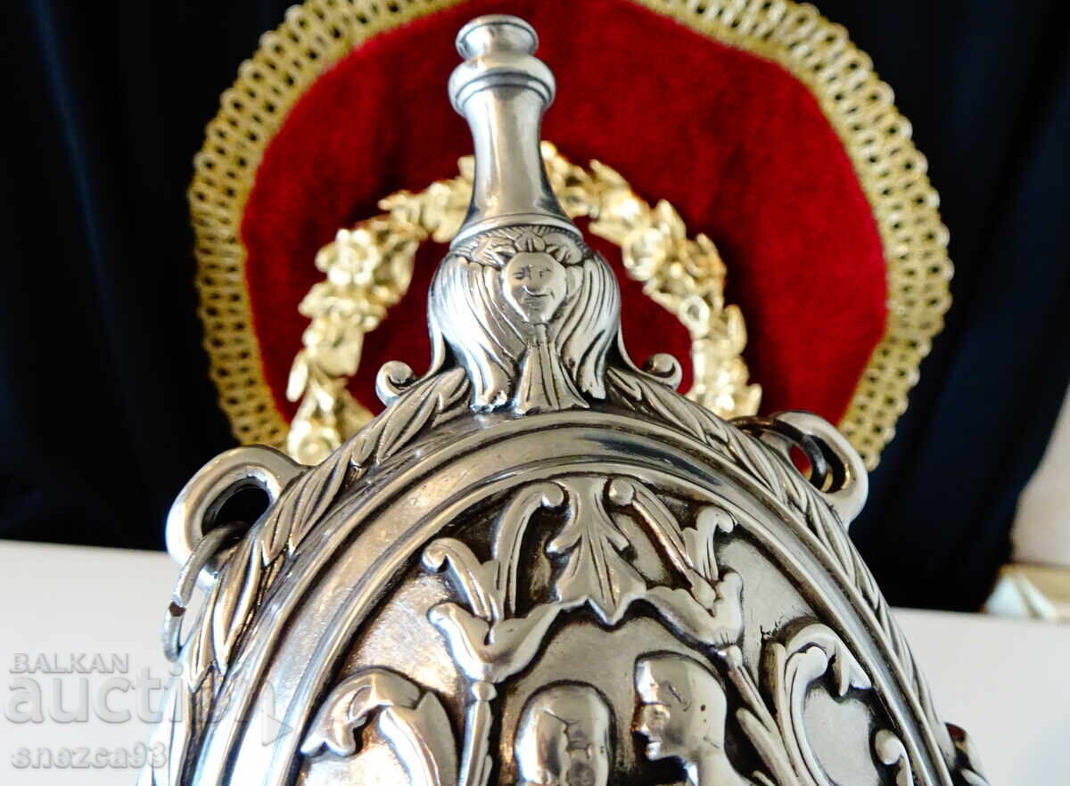 Licitație Pahar de cositor Adam și Eva, nuntă de cositor Licitație Pahar de cositor Adam și Eva, nuntă de cositor