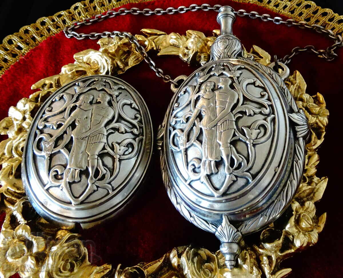 Pahar de cositor Adam și Eva, nuntă de cositor - 5 Pahar de cositor Adam și Eva, nuntă de cositor - 5