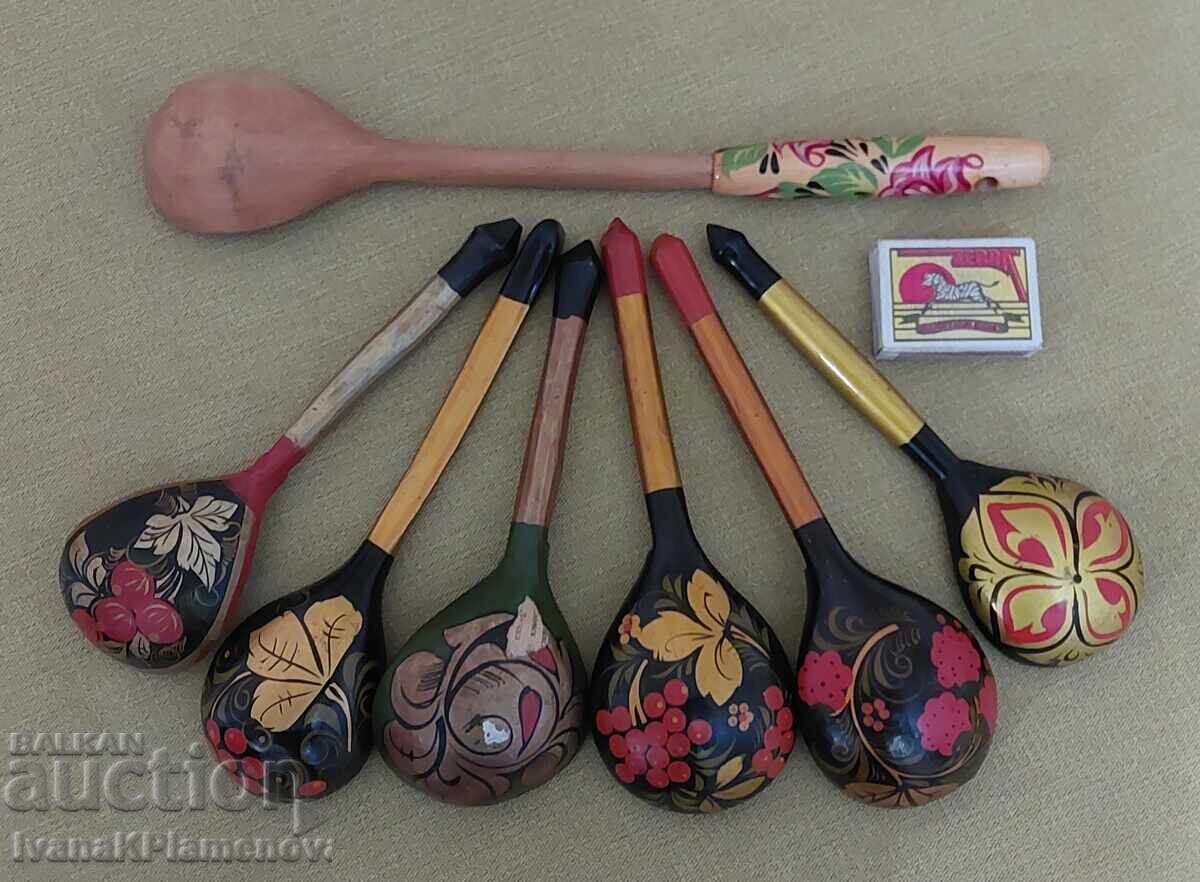 Сувенири хохлома Русия 7 броя за ценители - 7 Сувенири хохлома Русия 7 броя за ценители - 7