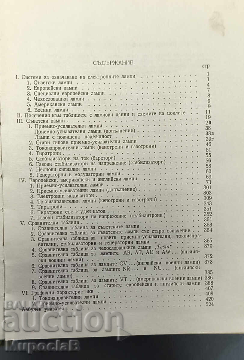 Εγχειρίδιο για ηλεκτρονικές λυχνίες με τιμή 9.00 BGN | € 4.60 Εγχειρίδιο για ηλεκτρονικές λυχνίες με τιμή 9.00 BGN | € 4.60