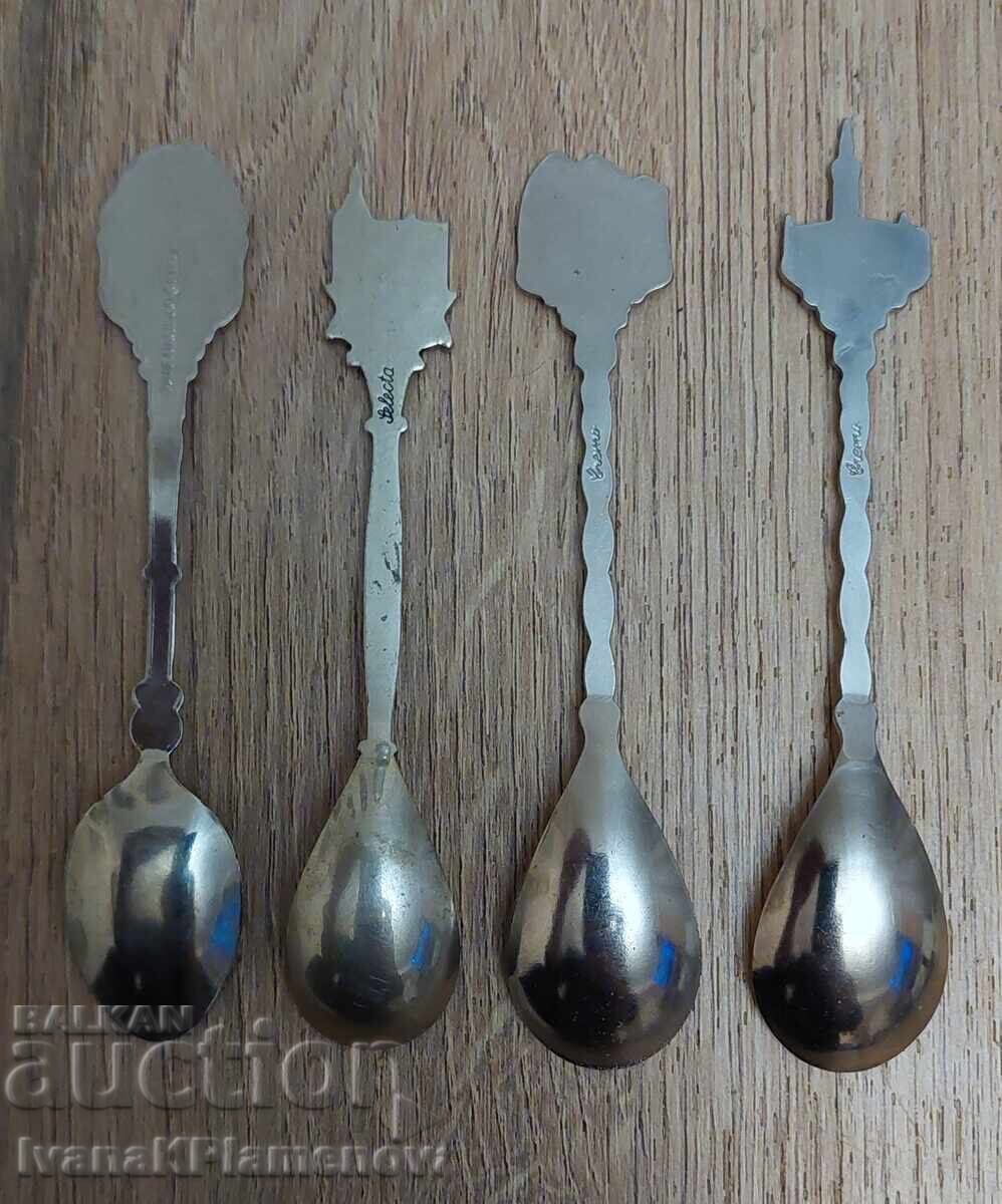 Лъжички за колекционери 4 броя - 6 Лъжички за колекционери 4 броя - 6