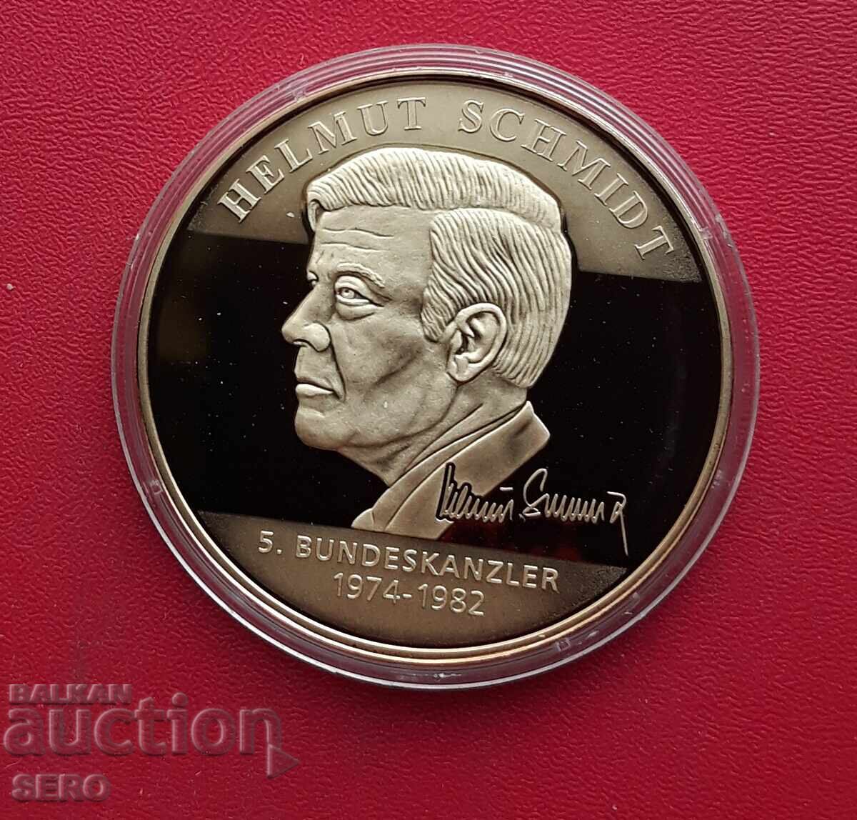 Medalie - Germania - seria cancelari - Helmut Schmidt Medalie - Germania - seria cancelari - Helmut Schmidt