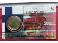 Φινλανδία - νομισματική κάρτα με 1 μάρκο 1993