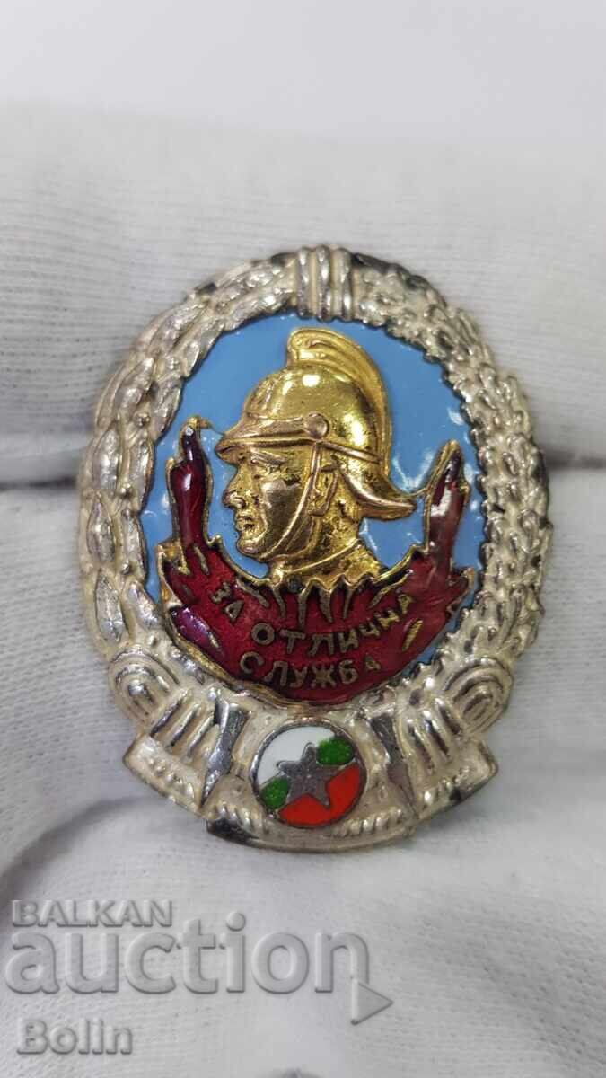 Semn de pompier extrem de rar "Pentru Serviciu Excelent" - 7 Semn de pompier extrem de rar "Pentru Serviciu Excelent" - 7