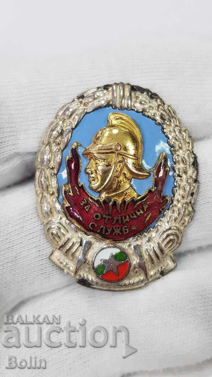 Semn de pompier extrem de rar "Pentru Serviciu Excelent" Semn de pompier extrem de rar "Pentru Serviciu Excelent"