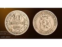20 stotinki 1888 godina