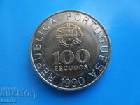 100 escudos 1990 g. Portugalia
