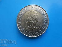 100 ескудо 2000 г. Португалия