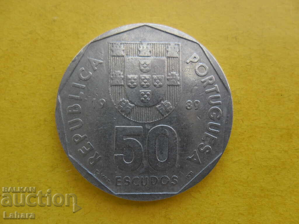 50 eskudo 1989 g. Portugalia 50 eskudo 1989 g. Portugalia