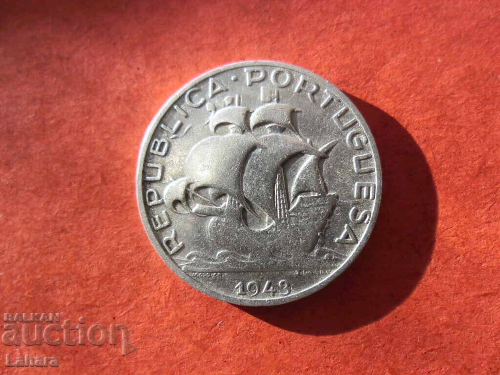 Аукцион 2,5 ескудо 1943 г. Португалия Аукцион 2,5 ескудо 1943 г. Португалия