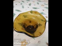 Γυάλινη vintage κούπα για καραμέλες