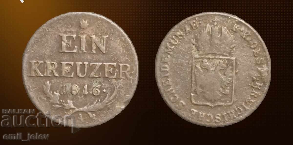 1 кройцер от 1816 год. Австрия 1 кройцер от 1816 год. Австрия