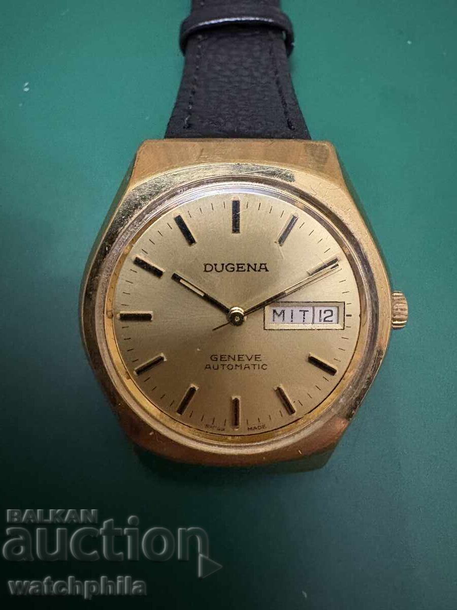 Dugena Geneve Automatic позлатен мъжки часовник. Отличен с цена 120.00 лв. | € 61.36 Dugena Geneve Automatic позлатен мъжки часовник. Отличен с цена 120.00 лв. | € 61.36