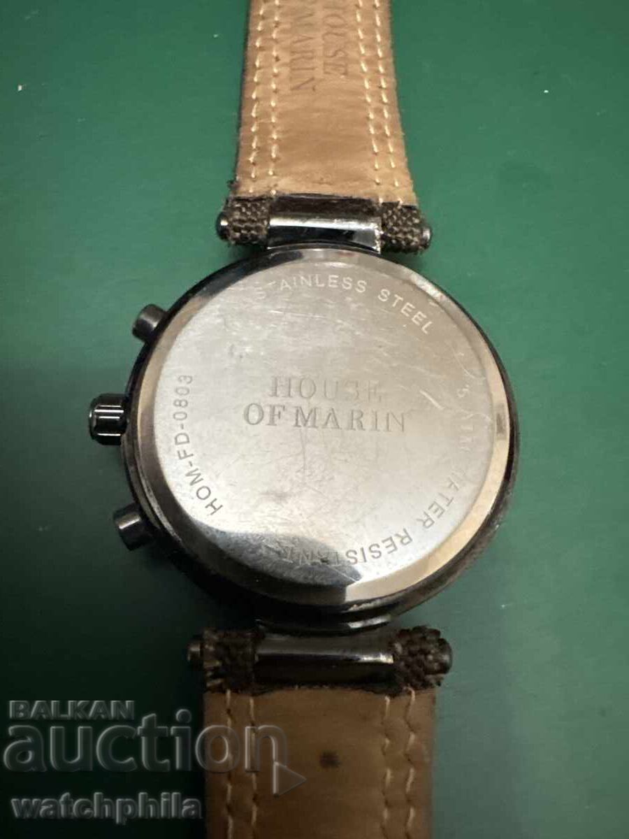 Licitație Casă de Marin cronograf ceas de mână rar pentru bărbați. Excelent Licitație Casă de Marin cronograf ceas de mână rar pentru bărbați. Excelent