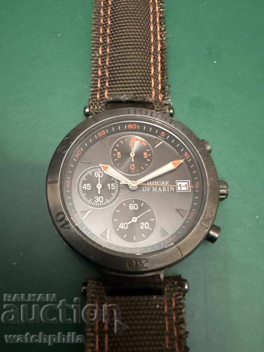 Casă de Marin cronograf ceas de mână rar pentru bărbați. Excelent Casă de Marin cronograf ceas de mână rar pentru bărbați. Excelent