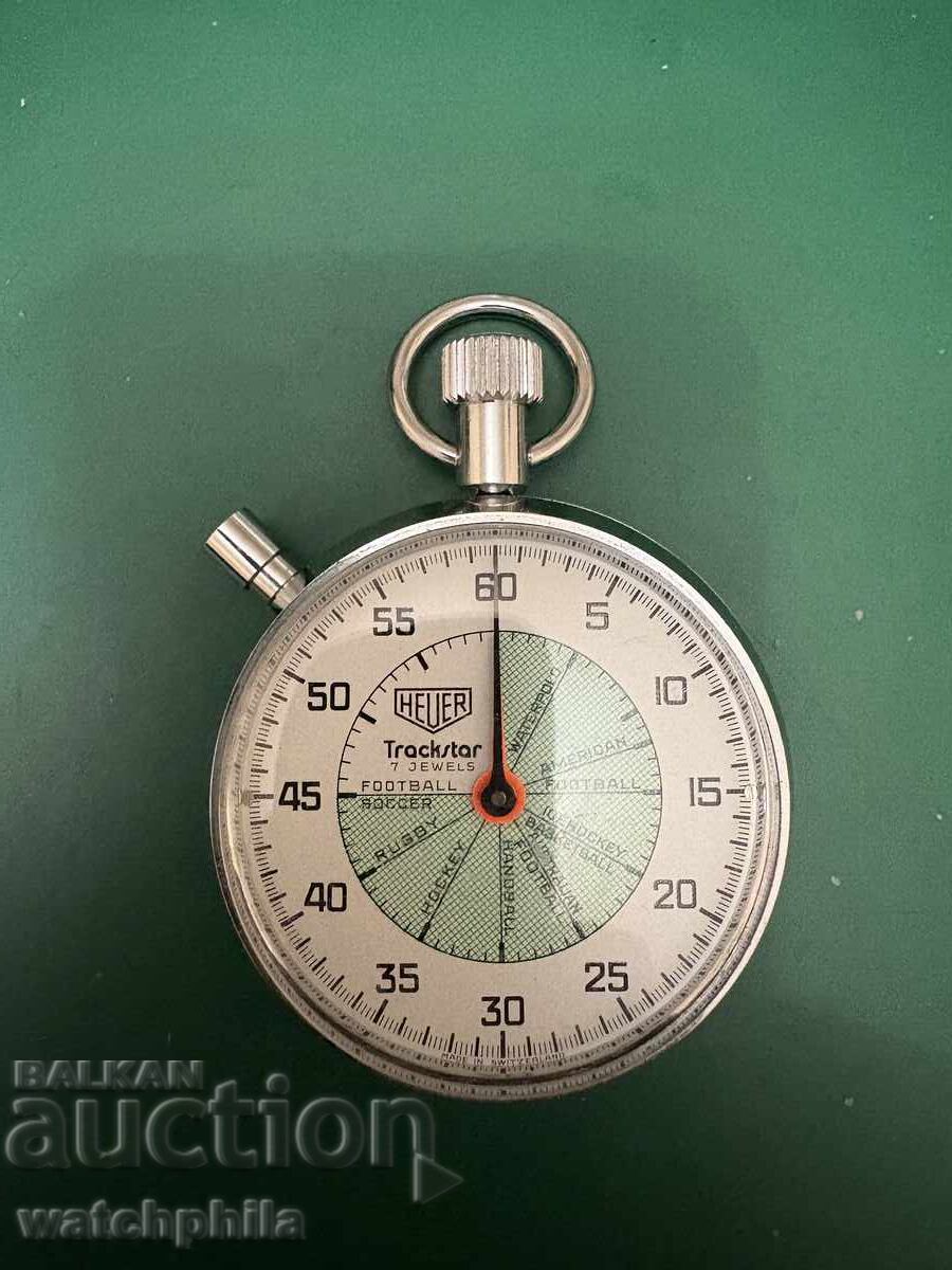 Heuer Trackstar cronometru elvețian. Rar, funcționează excelent cu preț 365.00 BGN | € 186.62 Heuer Trackstar cronometru elvețian. Rar, funcționează excelent cu preț 365.00 BGN | € 186.62