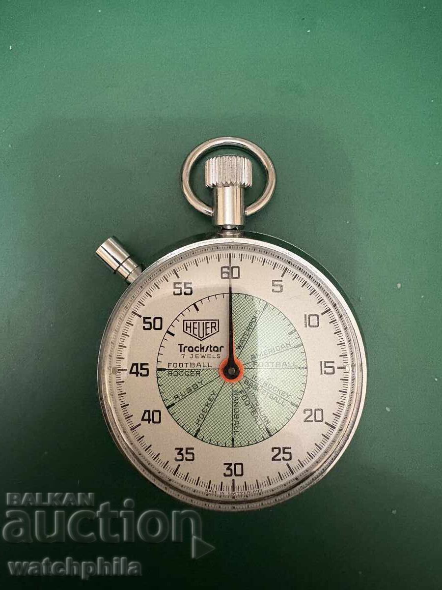Heuer Trackstar cronometru elvețian. Rar, funcționează excelent cu preț € 12.00 | 23.47 BGN Heuer Trackstar cronometru elvețian. Rar, funcționează excelent cu preț € 12.00 | 23.47 BGN