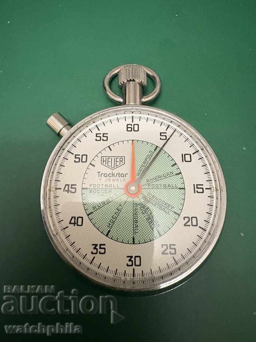 Licitație Heuer Trackstar cronometru elvețian. Rar, funcționează excelent Licitație Heuer Trackstar cronometru elvețian. Rar, funcționează excelent