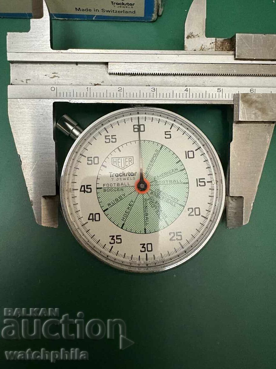 Heuer Trackstar cronometru elvețian. Rar, funcționează excelent - 6 Heuer Trackstar cronometru elvețian. Rar, funcționează excelent - 6