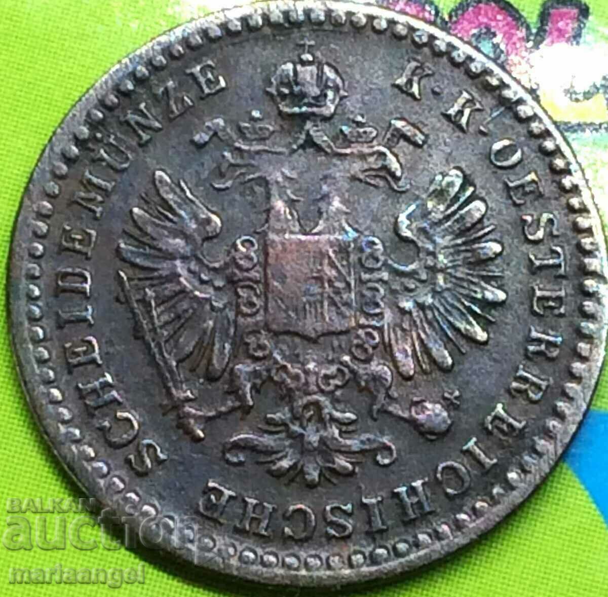 5/10 kreĭtser 1865 Soldo A-Vena Austria pentru Italia extrem de rar! cu preț 49.00 BGN | € 25.05 5/10 kreĭtser 1865 Soldo A-Vena Austria pentru Italia extrem de rar! cu preț 49.00 BGN | € 25.05