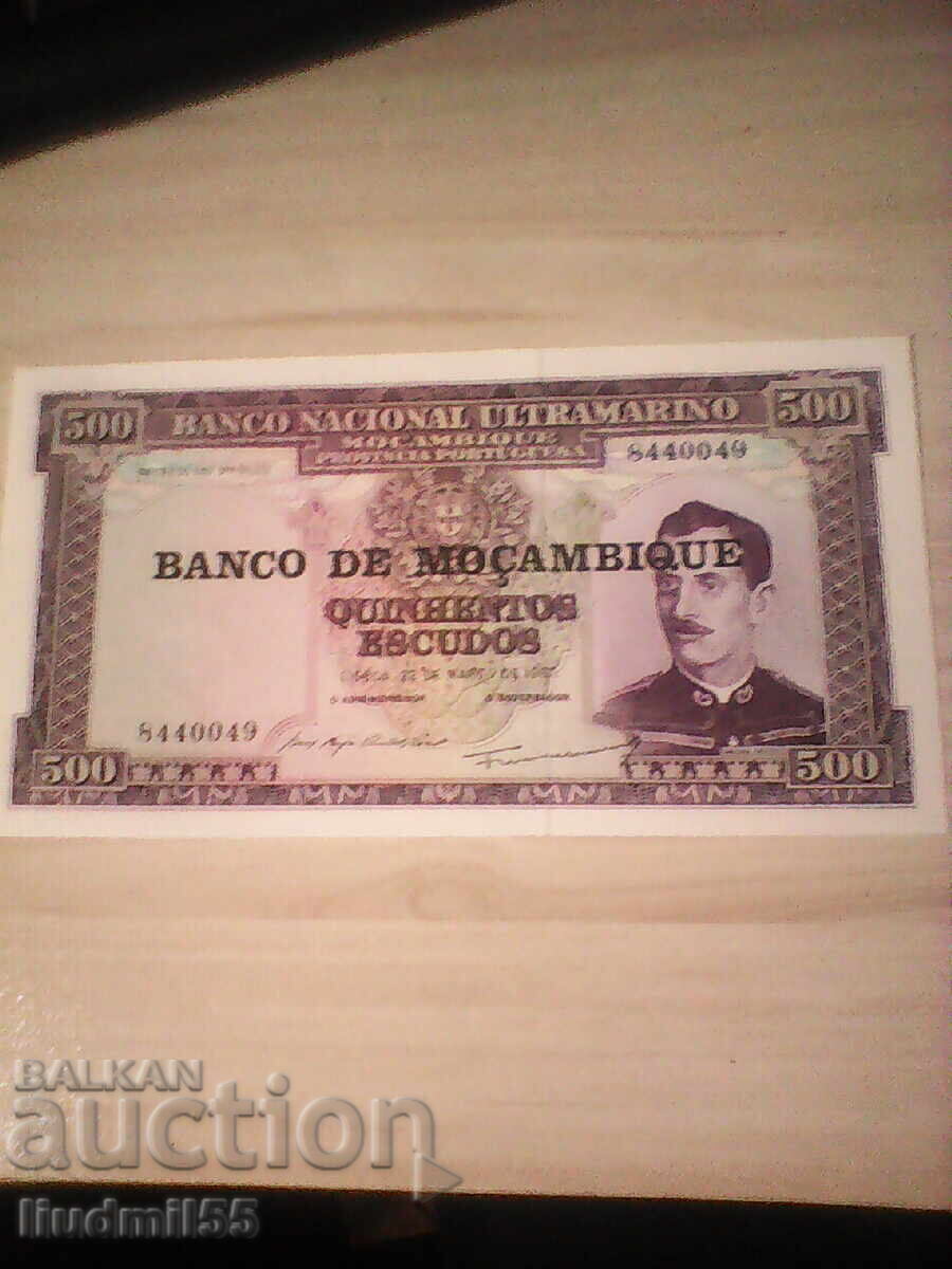 MOZAMBIC 500 ESCUDOS 1967 UNC MOZAMBIC 500 ESCUDOS 1967 UNC