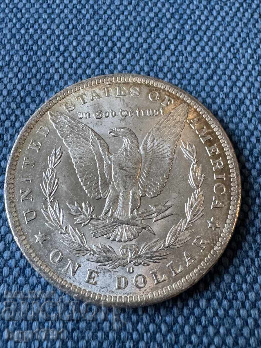 1 долар 1885-O САЩ UNC сребро с цена 150.00 лв. | € 76.69 1 долар 1885-O САЩ UNC сребро с цена 150.00 лв. | € 76.69