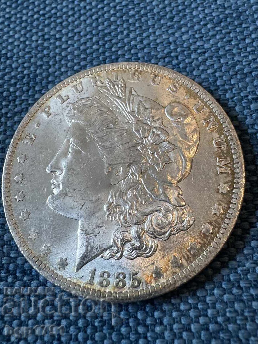 1 dolar 1885-O SUA UNC argint