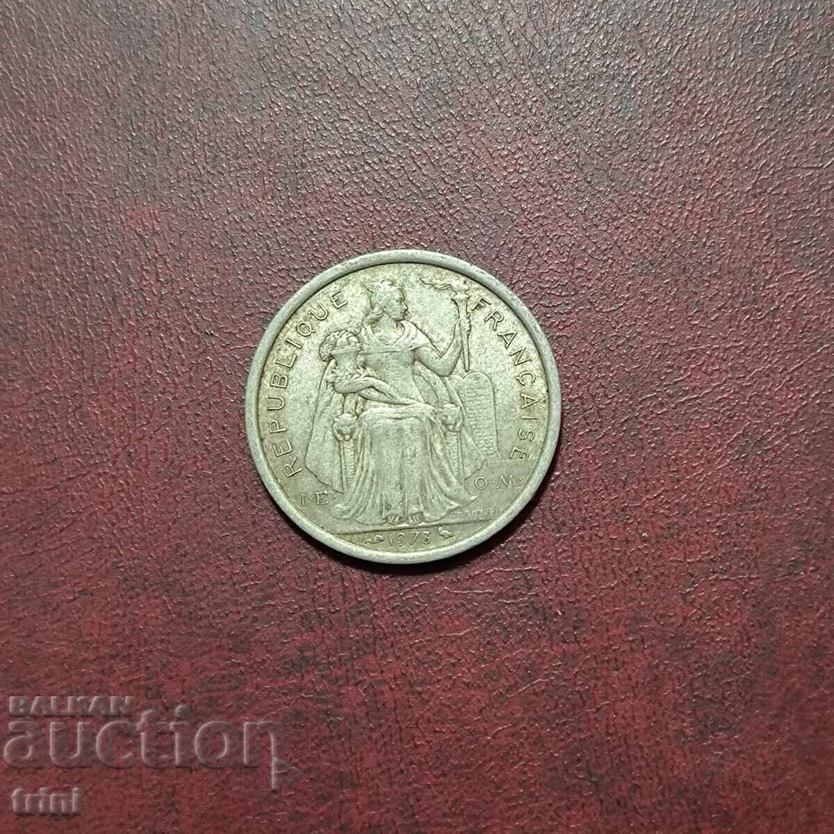 Polinezia Franceză 2 franci 1973 Polinezia Franceză 2 franci 1973