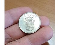 1 coroană Danemarca 1969 cu luciu