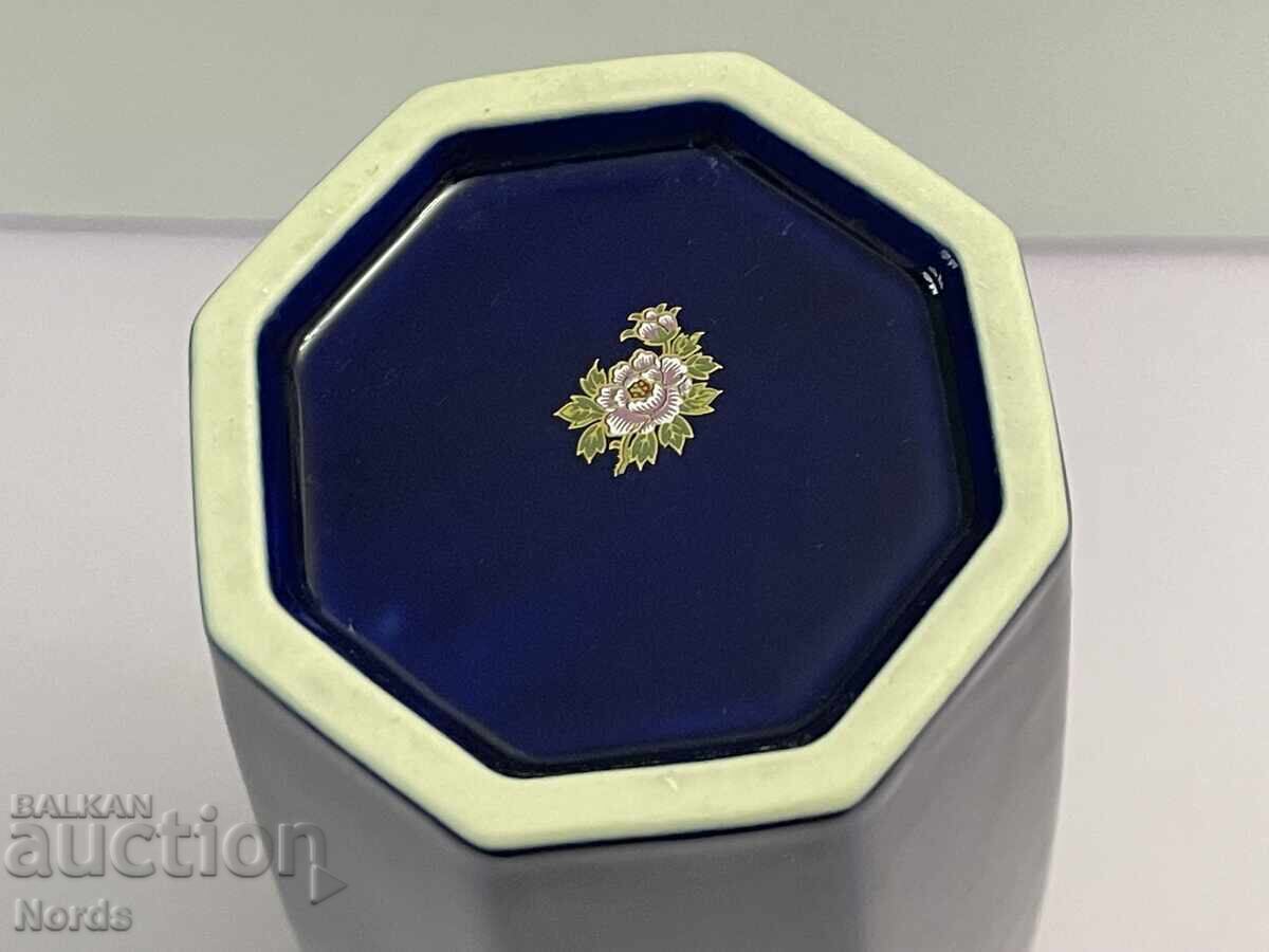 Vază albastră cobalt frumoasă - 5 Vază albastră cobalt frumoasă - 5