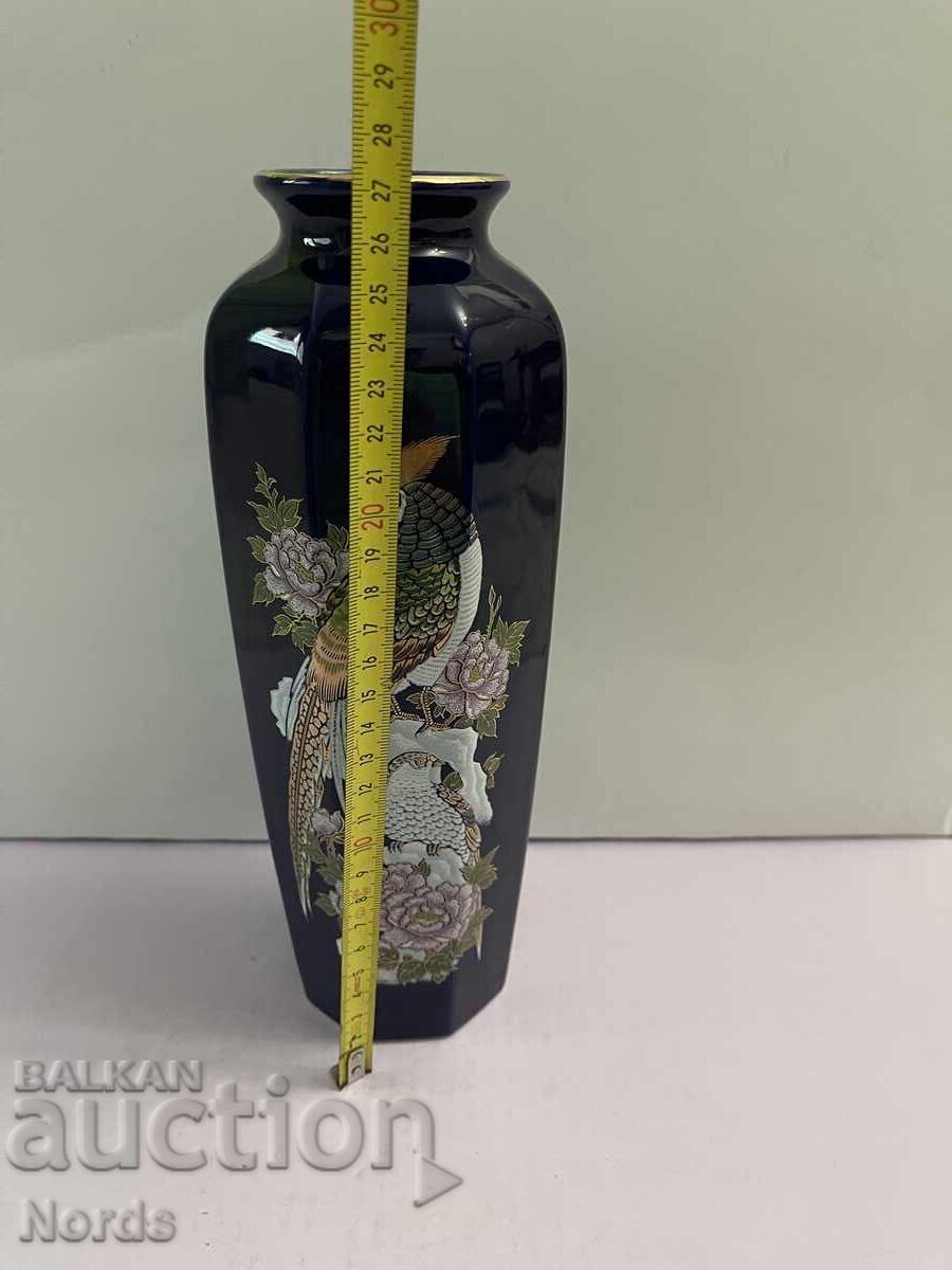 Vază albastră cobalt frumoasă - 6 Vază albastră cobalt frumoasă - 6