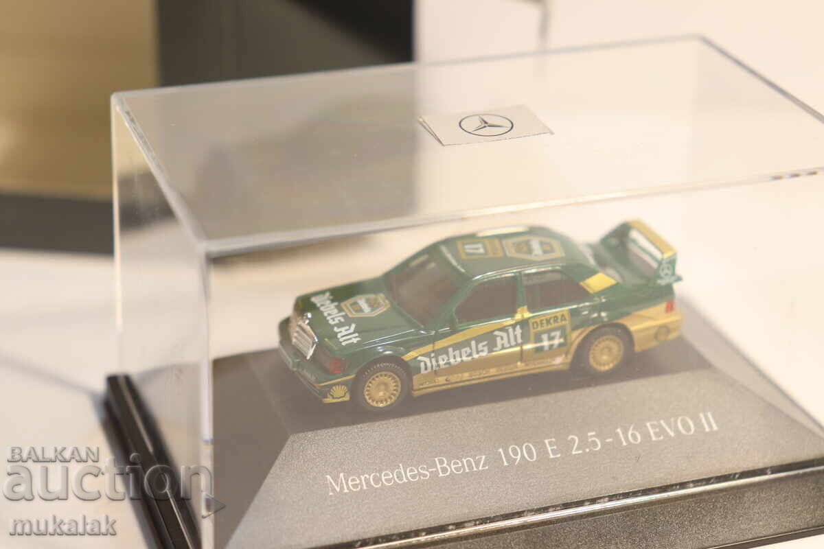 Licitație HERPA H0 1/87 MERCEDES 190 EVO AMG COLIȚĂ CAMION MODEL