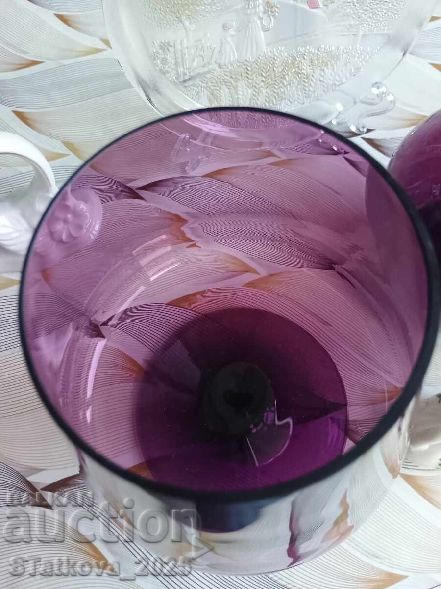 Auction  Vintage cup-bowl and decanter in Art Deco style