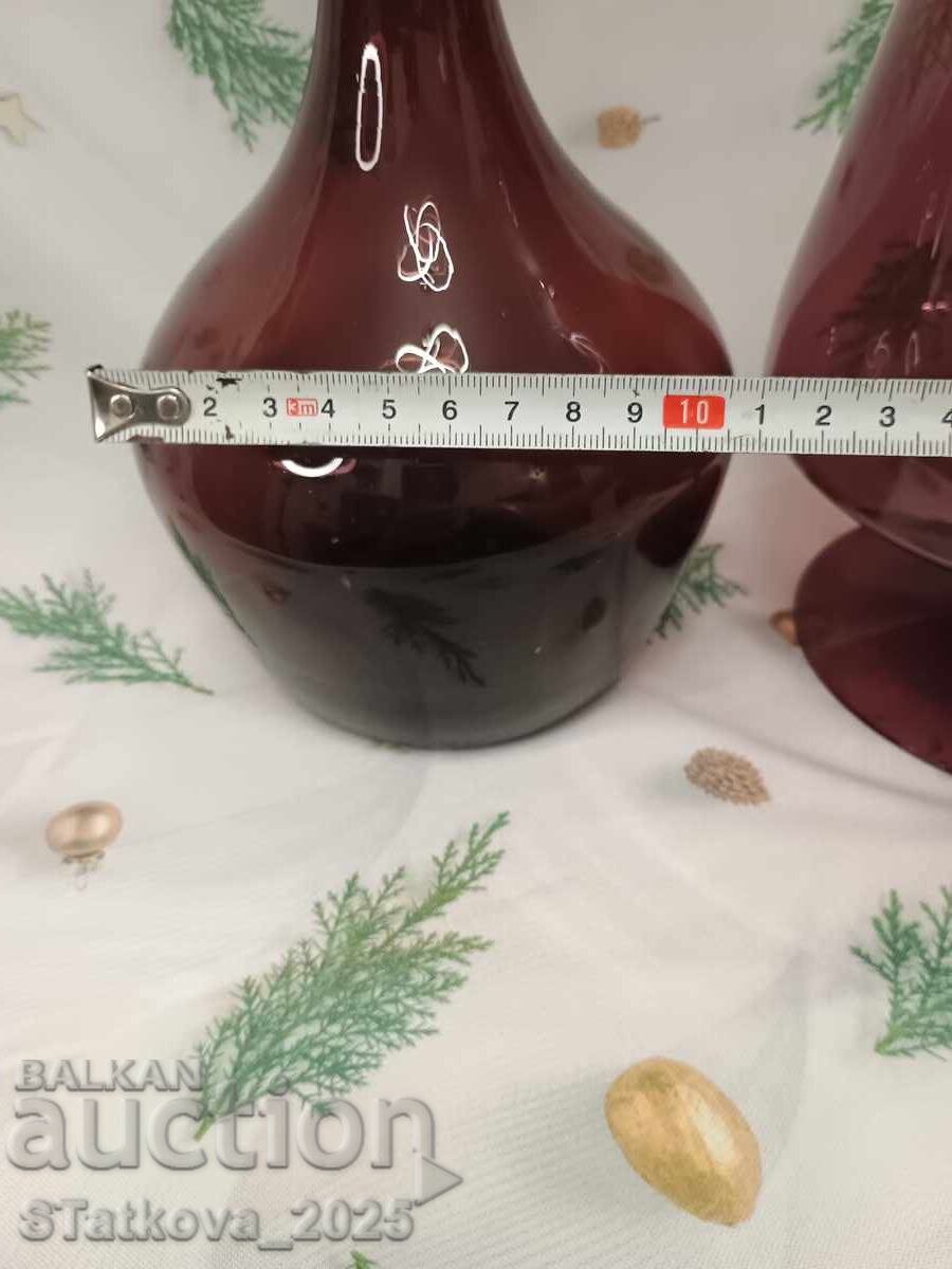 Vintage cup-bowl and decanter in Art Deco style - 6