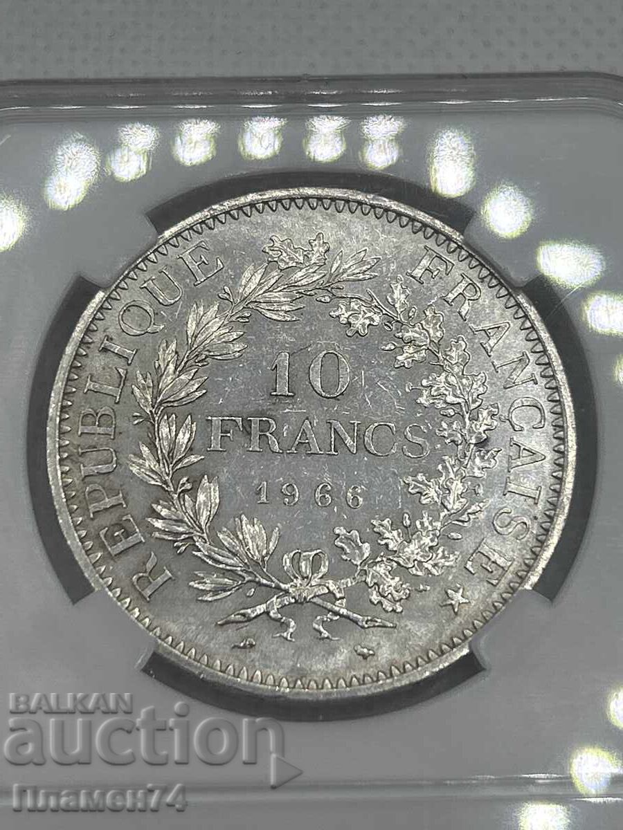 10 франка 1966 MS63 Франция - 6 10 франка 1966 MS63 Франция - 6