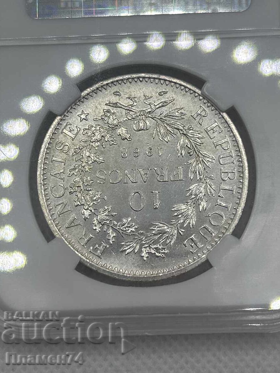 10 franci 1968 MS64 Franța - 5 10 franci 1968 MS64 Franța - 5