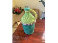 ДАМАДЖАНА СТЪКЛО ОПЛЕТКА ЗА РАКИЯ-5 ЛИТРА ОТ СТАРИЯ МАТЕРИАЛ