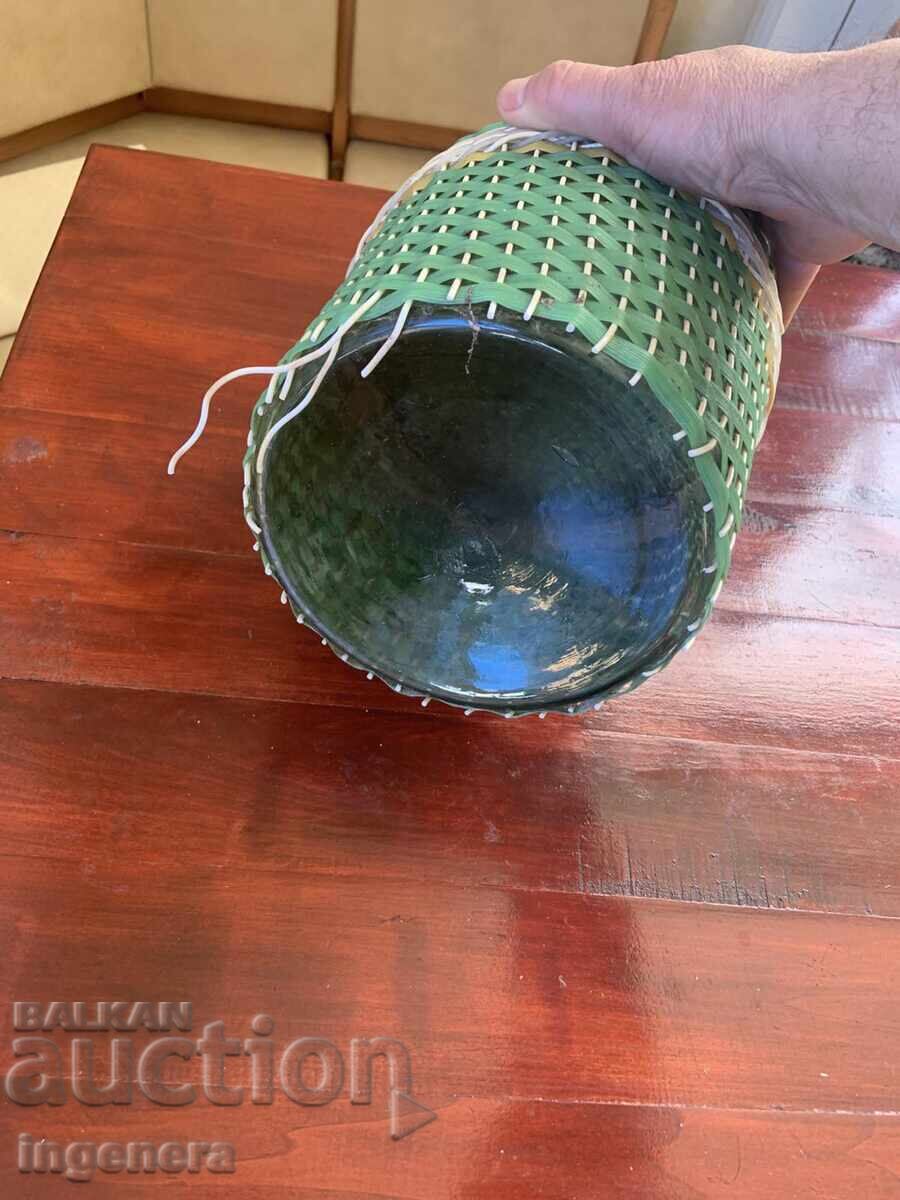 DAMIGEANĂ STICLĂ ÎMPLETITĂ PENTRU RACHIU - 5 LITRI DE PE VREMEA SOCIALISMULUI - 5 DAMIGEANĂ STICLĂ ÎMPLETITĂ PENTRU RACHIU - 5 LITRI DE PE VREMEA SOCIALISMULUI - 5