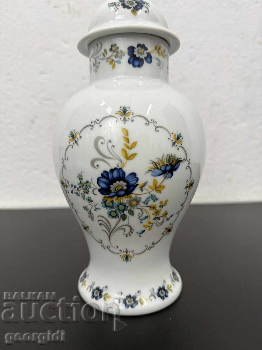 Γαλλικό πορσελάνινο βάζο / τεφρί - Limoges. №7721 με τιμή 70.00 BGN | € 35.79 Γαλλικό πορσελάνινο βάζο / τεφρί - Limoges. №7721 με τιμή 70.00 BGN | € 35.79