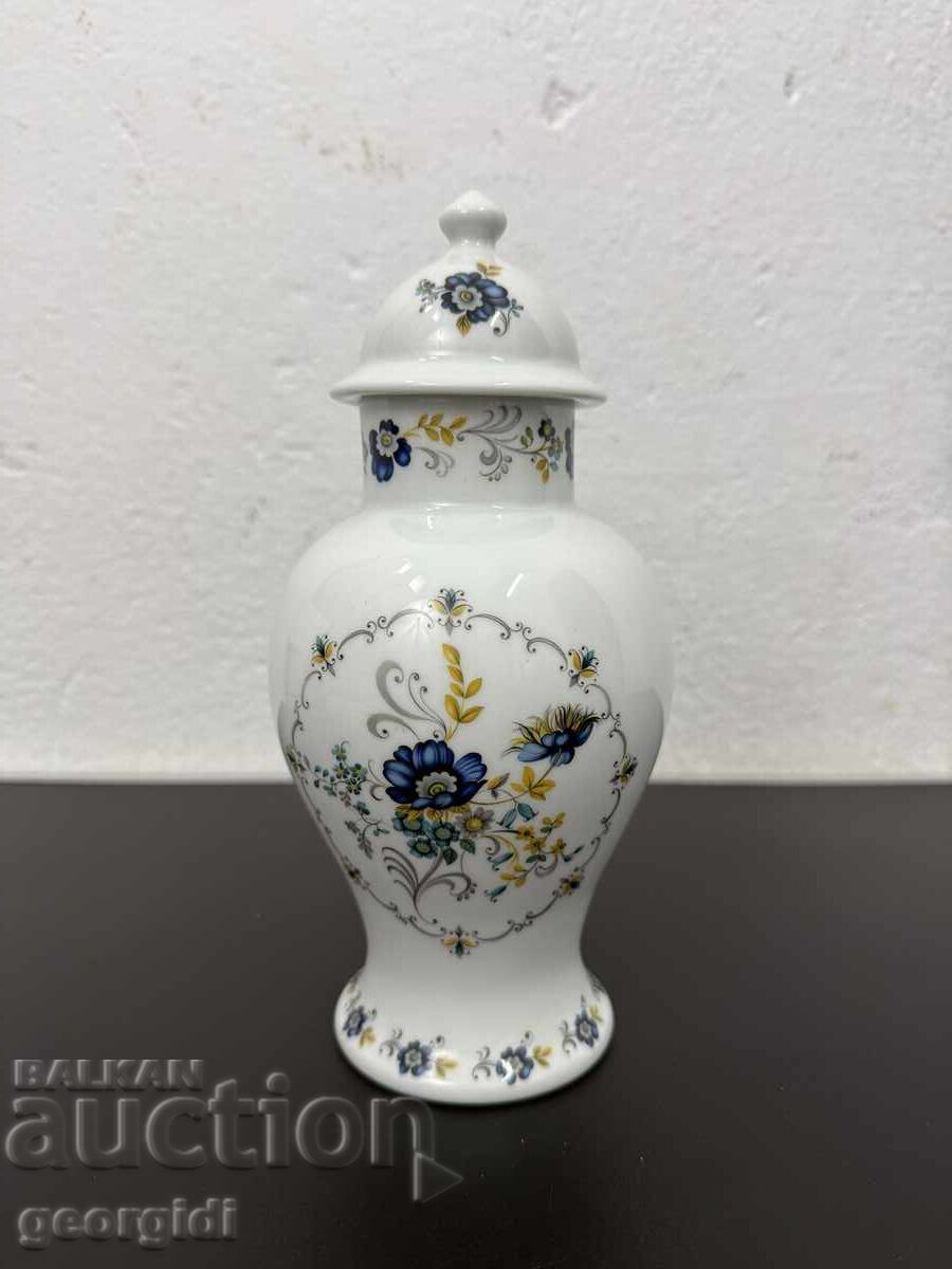 Γαλλικό πορσελάνινο βάζο / τεφρί - Limoges. №7721 - 5 Γαλλικό πορσελάνινο βάζο / τεφρί - Limoges. №7721 - 5